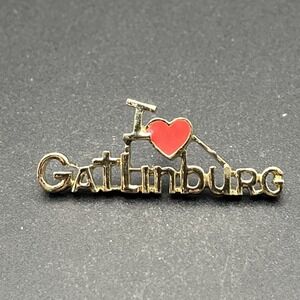 I Heart Love Gatlinburg Tennessee United States Of America Lapel Hat Pin